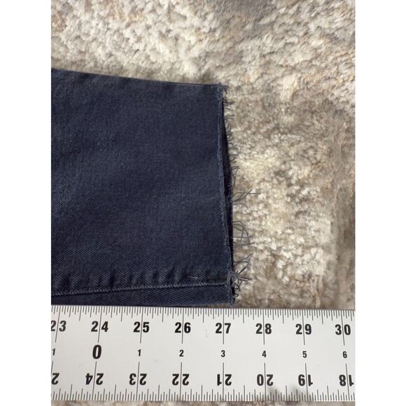 NEW Old Navy Sz 10 Button Fly Distressed High Rise Straight Jeans Slim Pockets - Picture 7 of 12